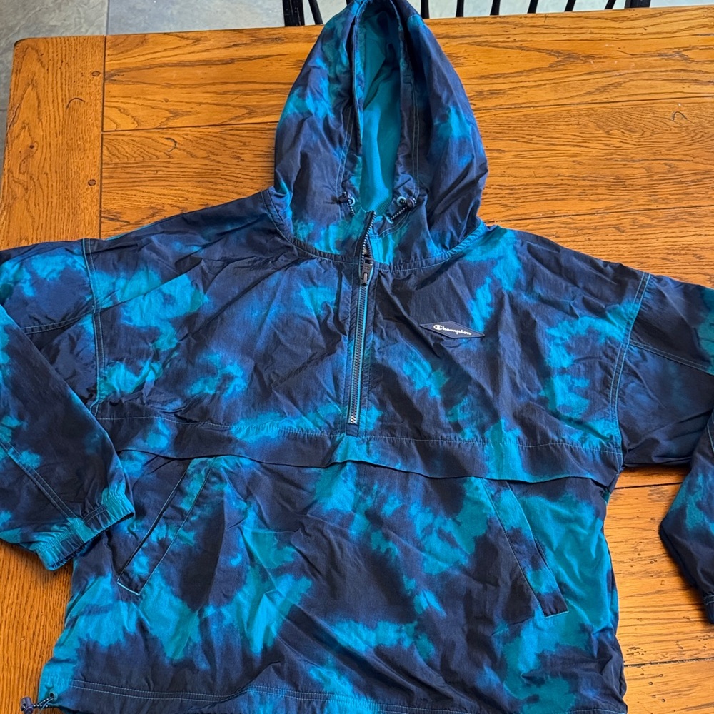 Champion Blue and Black Athletic Hoodie
